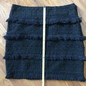 Anthropologie Linen Cotton Eyelet Skirt